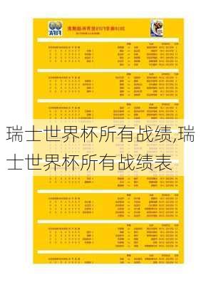 瑞士世界杯所有战绩,瑞士世界杯所有战绩表
