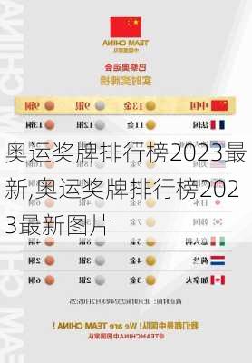 奥运奖牌排行榜2023最新,奥运奖牌排行榜2023最新图片