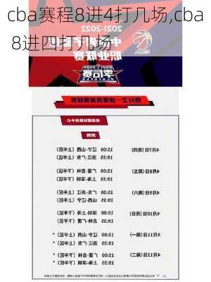 cba赛程8进4打几场,cba 8进四打几场