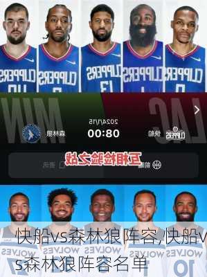 快船vs森林狼阵容,快船vs森林狼阵容名单