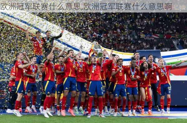 欧洲冠军联赛什么意思,欧洲冠军联赛什么意思啊