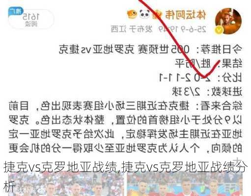 捷克vs克罗地亚战绩,捷克vs克罗地亚战绩分析