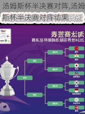 汤姆斯杯半决赛对阵,汤姆斯杯半决赛对阵结果
