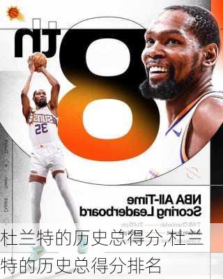 杜兰特的历史总得分,杜兰特的历史总得分排名