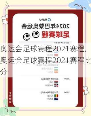 奥运会足球赛程2021赛程,奥运会足球赛程2021赛程比分