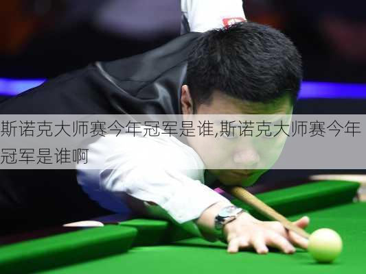 斯诺克大师赛今年冠军是谁,斯诺克大师赛今年冠军是谁啊