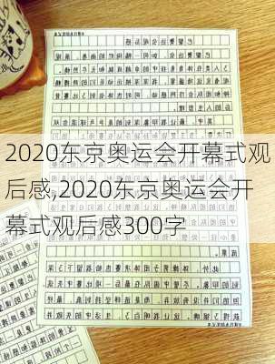 2020东京奥运会开幕式观后感,2020东京奥运会开幕式观后感300字