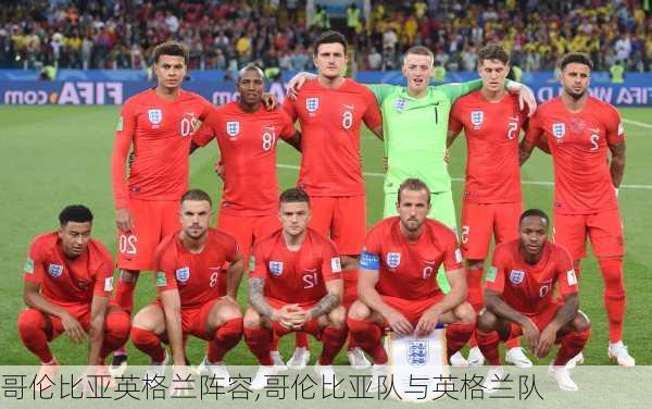 哥伦比亚英格兰阵容,哥伦比亚队与英格兰队