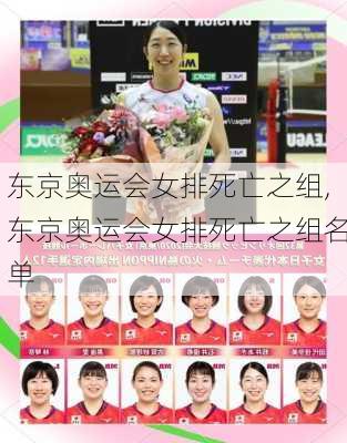 东京奥运会女排死亡之组,东京奥运会女排死亡之组名单