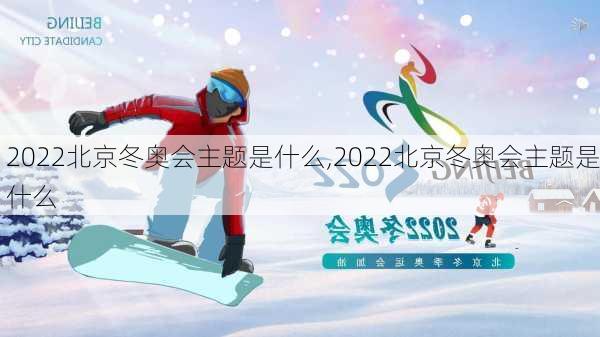 2022北京冬奥会主题是什么,2022北京冬奥会主题是什么