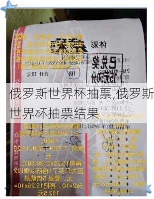 俄罗斯世界杯抽票,俄罗斯世界杯抽票结果