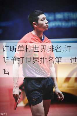 许昕单打世界排名,许昕单打世界排名第一过吗