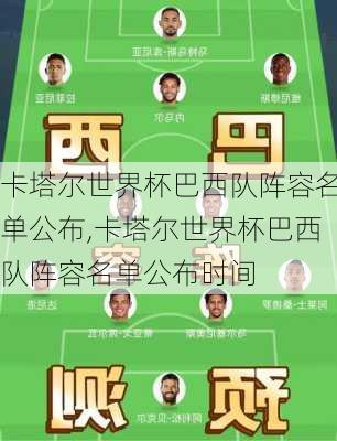 卡塔尔世界杯巴西队阵容名单公布,卡塔尔世界杯巴西队阵容名单公布时间
