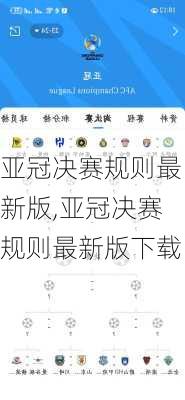 亚冠决赛规则最新版,亚冠决赛规则最新版下载