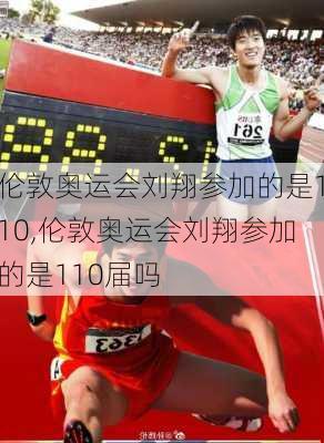 伦敦奥运会刘翔参加的是110,伦敦奥运会刘翔参加的是110届吗
