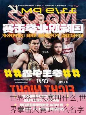 世界拳击大赛叫什么,世界拳击大赛叫什么名字