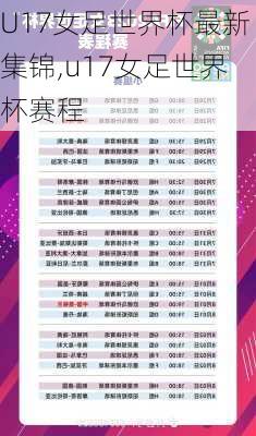 U17女足世界杯最新集锦,u17女足世界杯赛程
