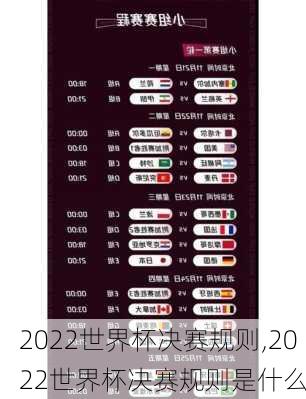 2022世界杯决赛规则,2022世界杯决赛规则是什么
