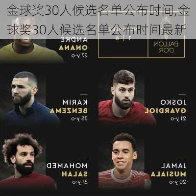 金球奖30人候选名单公布时间,金球奖30人候选名单公布时间最新