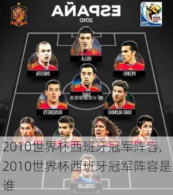 2010世界杯西班牙冠军阵容,2010世界杯西班牙冠军阵容是谁