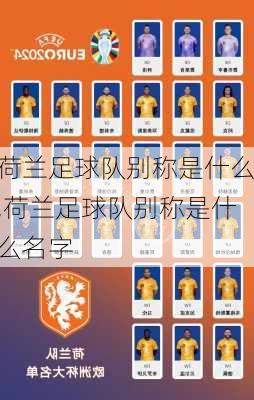 荷兰足球队别称是什么,荷兰足球队别称是什么名字