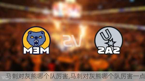 马刺对灰熊哪个队厉害,马刺对灰熊哪个队厉害一点