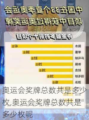 奥运会奖牌总数共是多少枚,奥运会奖牌总数共是多少枚呢