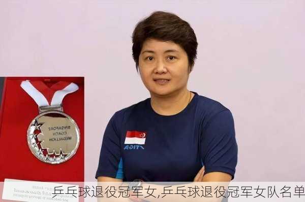 乒乓球退役冠军女,乒乓球退役冠军女队名单