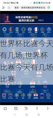 世界杯比赛今天有几场,世界杯比赛今天有几场比赛