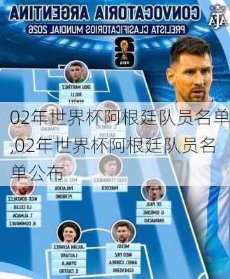 02年世界杯阿根廷队员名单,02年世界杯阿根廷队员名单公布