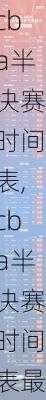 cba半决赛时间表,cba半决赛时间表最新