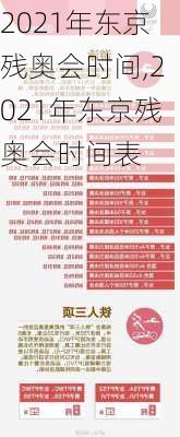 2021年东京残奥会时间,2021年东京残奥会时间表