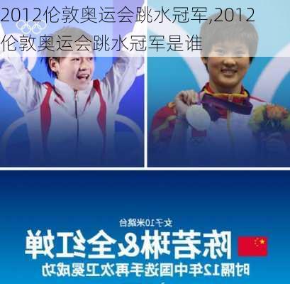 2012伦敦奥运会跳水冠军,2012伦敦奥运会跳水冠军是谁