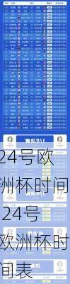 24号欧洲杯时间,24号欧洲杯时间表