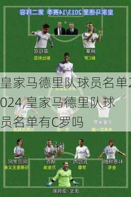 皇家马德里队球员名单2024,皇家马德里队球员名单有C罗吗