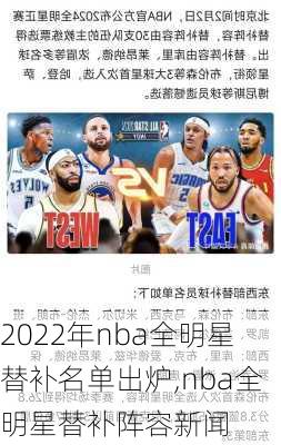 2022年nba全明星替补名单出炉,nba全明星替补阵容新闻