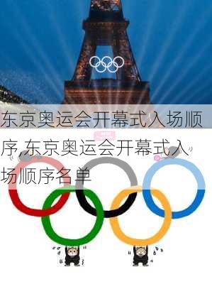 东京奥运会开幕式入场顺序,东京奥运会开幕式入场顺序名单