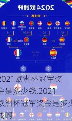 2021欧洲杯冠军奖金是多少钱,2021欧洲杯冠军奖金是多少钱啊