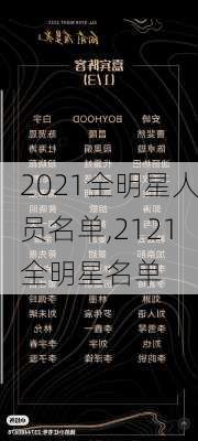 2021全明星人员名单,2121全明星名单