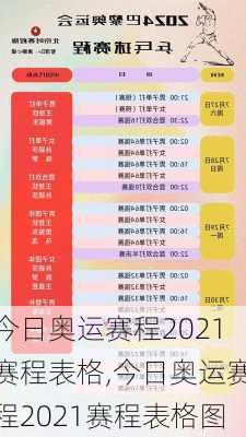 今日奥运赛程2021赛程表格,今日奥运赛程2021赛程表格图