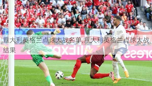 意大利英格兰点球大战名单,意大利英格兰点球大战结果