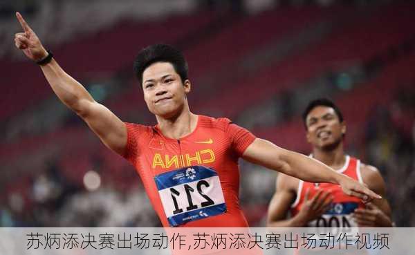 苏炳添决赛出场动作,苏炳添决赛出场动作视频