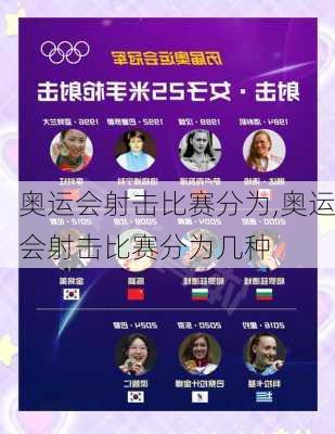 奥运会射击比赛分为,奥运会射击比赛分为几种