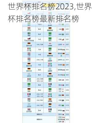 世界杯排名榜2023,世界杯排名榜最新排名榜