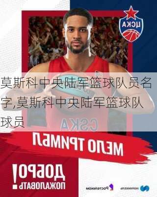 莫斯科中央陆军篮球队员名字,莫斯科中央陆军篮球队球员