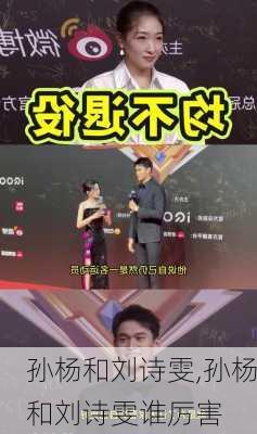 孙杨和刘诗雯,孙杨和刘诗雯谁厉害