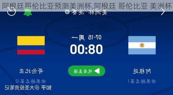 阿根廷哥伦比亚预测美洲杯,阿根廷 哥伦比亚 美洲杯