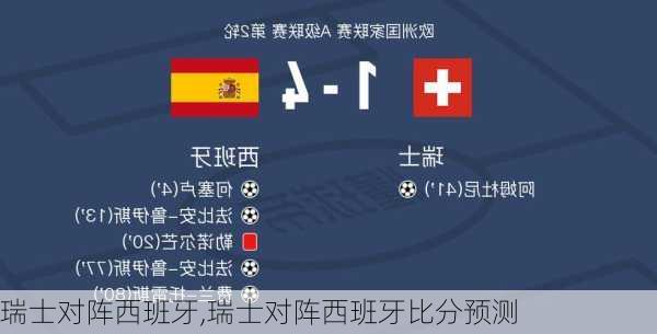 瑞士对阵西班牙,瑞士对阵西班牙比分预测