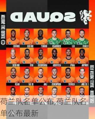 荷兰队名单公布,荷兰队名单公布最新