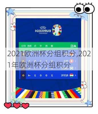 2021欧洲杯分组积分,2021年欧洲杯分组积分